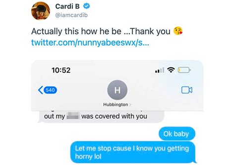 offset and cardi b leak|Cardi B Leaks Texts From Offset Following Heated Exchange